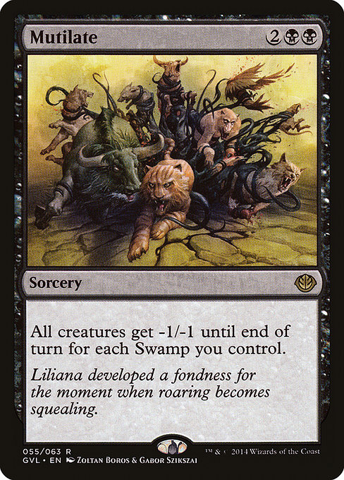 Mutilate - Duel Decks Anthology: Garruk vs. Liliana Rare Card