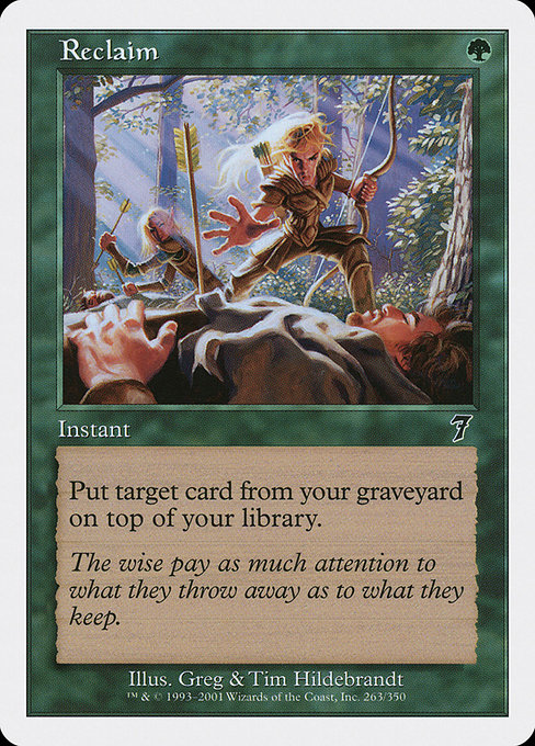 Reclaim - Seventh Edition Common Card