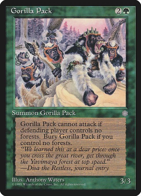 Gorilla Pack - Ice Age Common Card