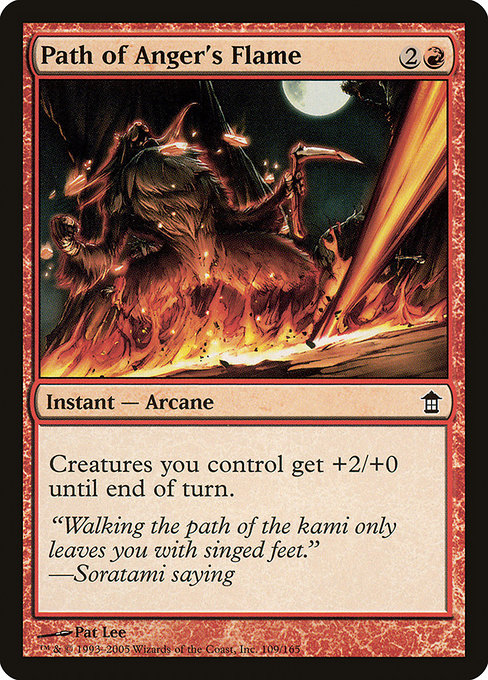 Path of Anger's Flame - Saviors of Kamigawa Common Card