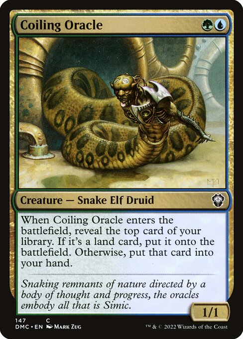Coiling Oracle - Dominaria United Commander Common Card