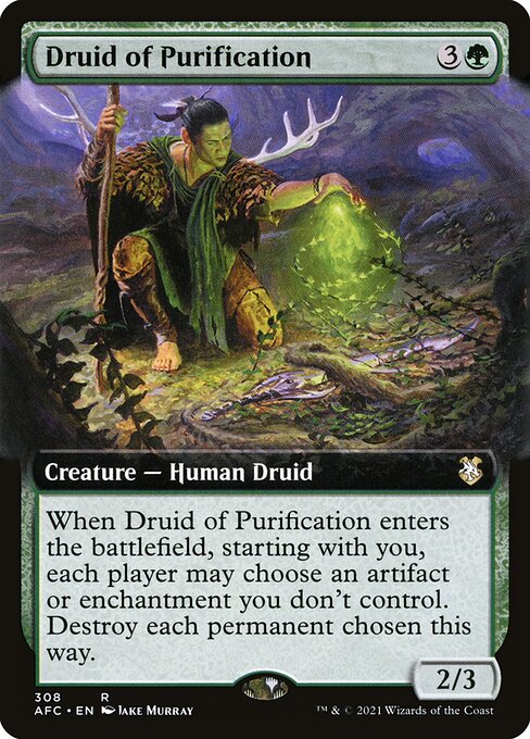Druid of Purification - Forgotten Realms Commander Rare Card
