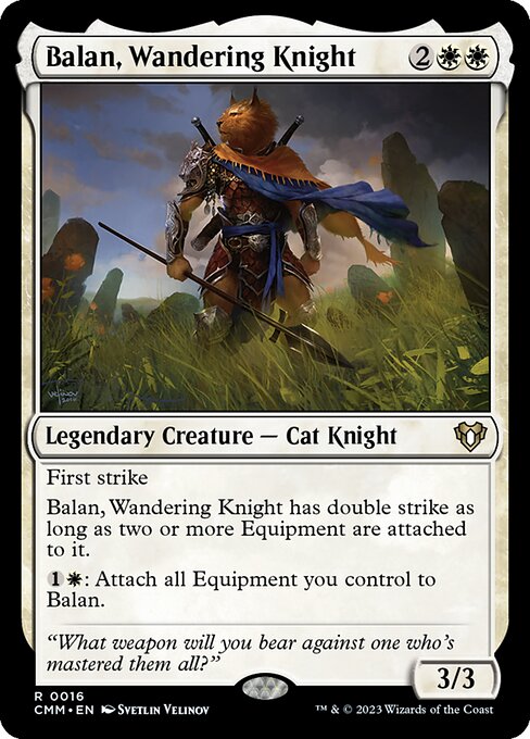 Balan, Wandering Knight - Commander Masters Rare Card