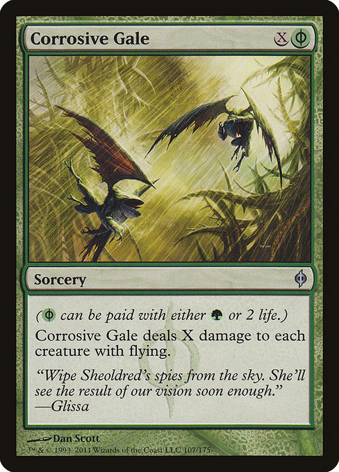 Corrosive Gale - New Phyrexia Uncommon Card