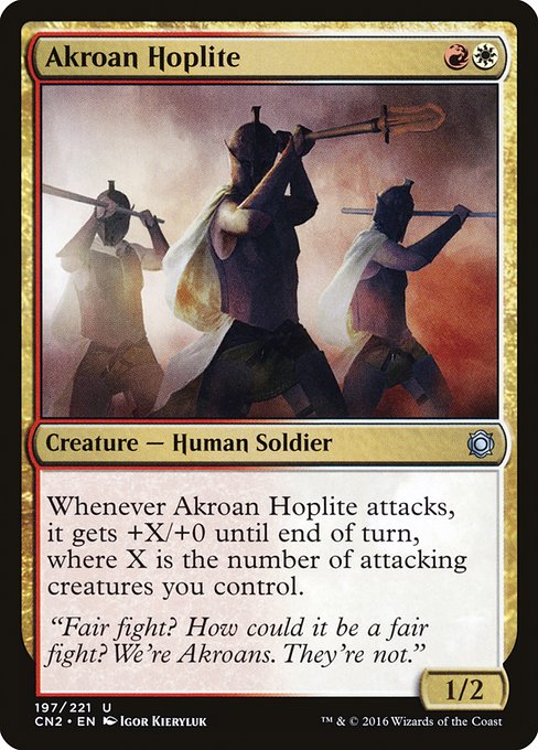 Akroan Hoplite - Conspiracy: Take the Crown Uncommon Card