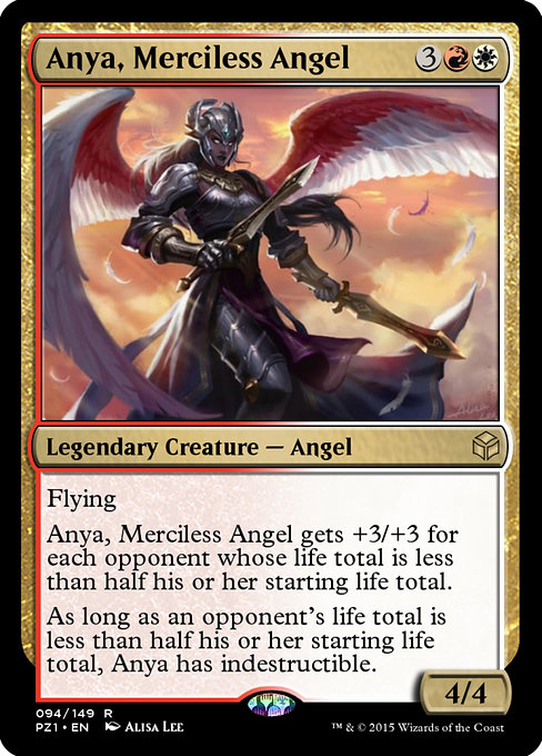 Anya, Merciless Angel - Legendary Cube Prize Pack Rare Card