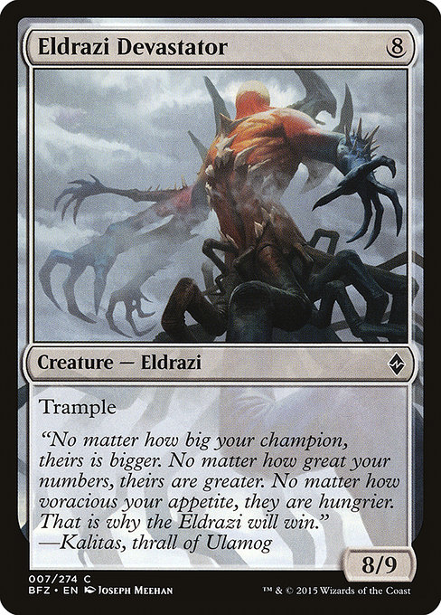 Eldrazi Devastator - Battle for Zendikar Common Card