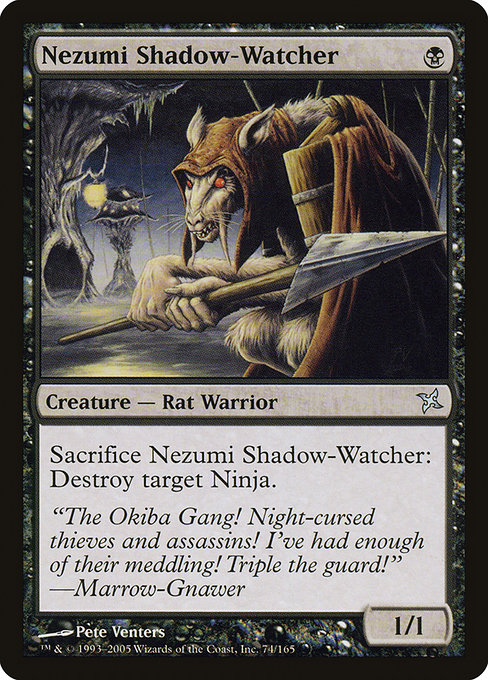 Nezumi Shadow-Watcher - Betrayers of Kamigawa Uncommon Card