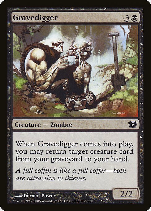 Gravedigger - Ninth Edition Common Card
