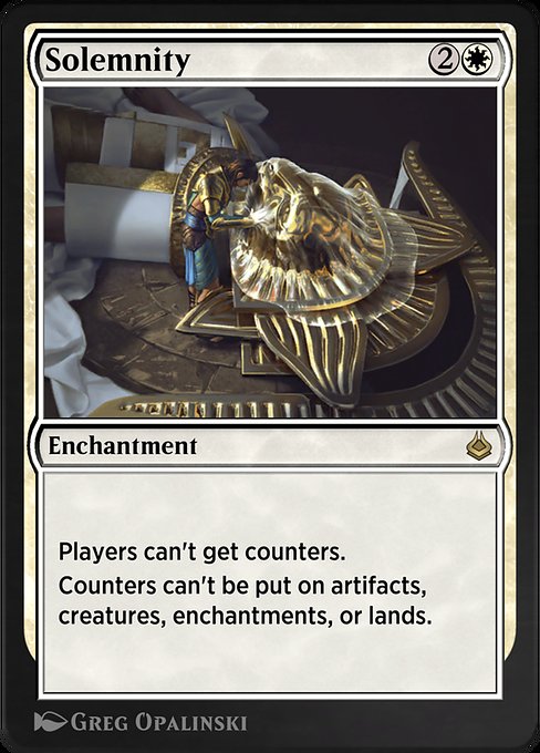 Solemnity - Amonkhet Remastered Rare Card