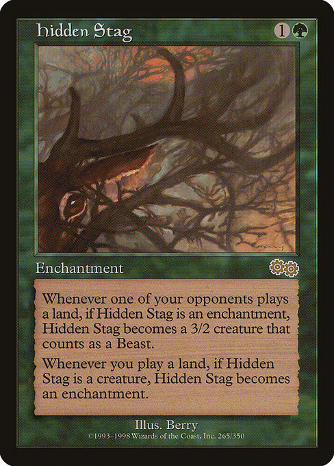 Hidden Stag - Urza's Saga Rare Card