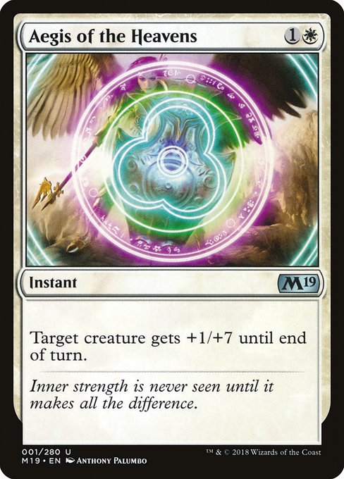 Aegis of the Heavens - Core Set 2019 Uncommon Card