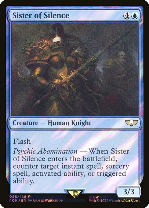 Sister of Silence - Warhammer 40,000 Commander Rare Card