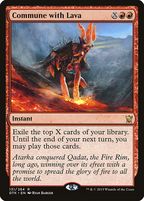 Commune with Lava - Dragons of Tarkir Rare Card