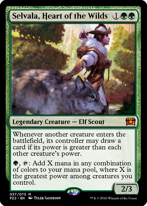 Selvala, Heart of the Wilds - Treasure Chest Mythic Card