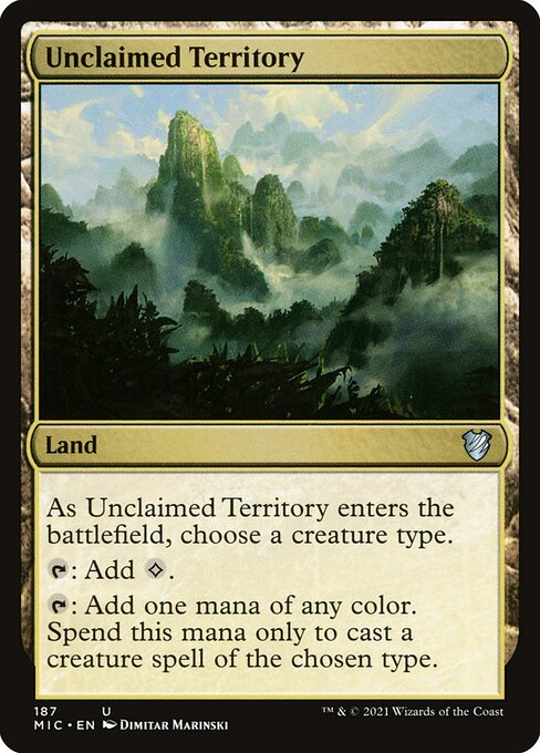 Unclaimed Territory - Midnight Hunt Commander Uncommon Card