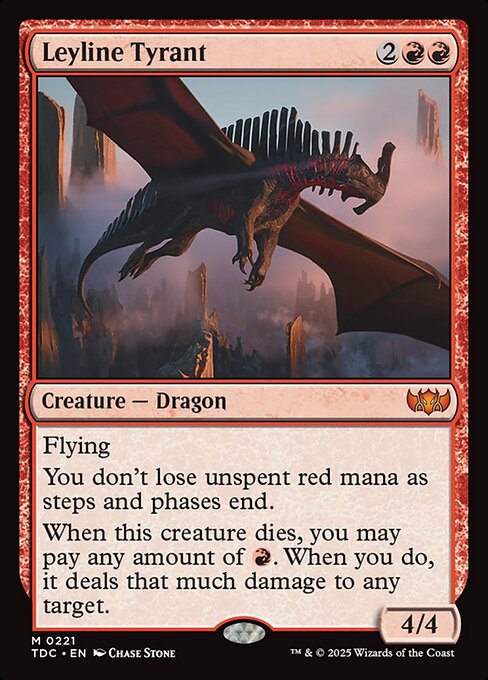 Leyline Tyrant - Tarkir: Dragonstorm Commander Mythic Card