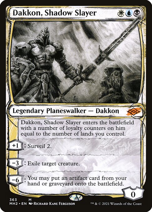 Dakkon, Shadow Slayer - Modern Horizons 2 Mythic Card