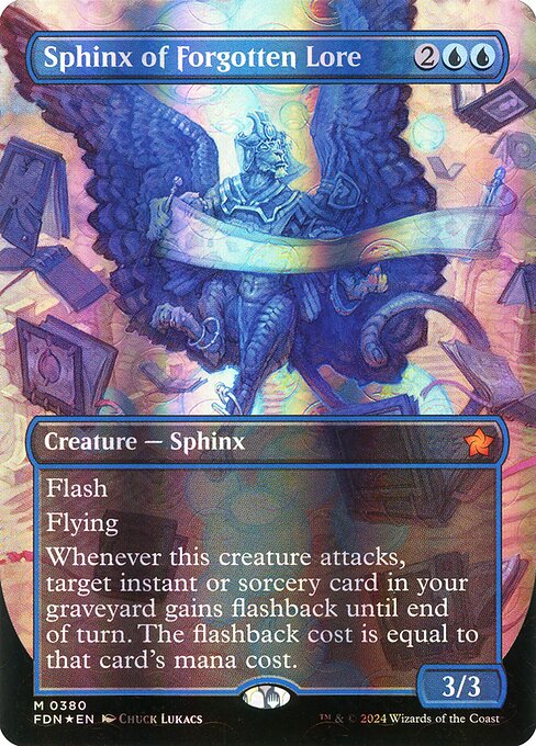 Sphinx of Forgotten Lore - Foundations Mythic Card