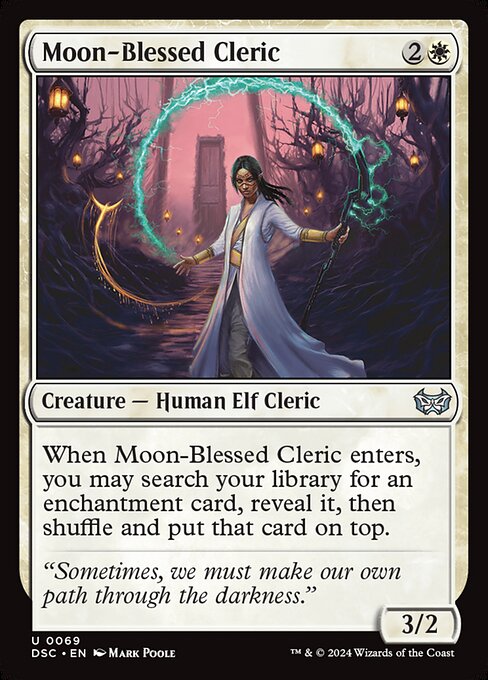 Moon-Blessed Cleric - Duskmourn: House of Horror Commander Uncommon Card