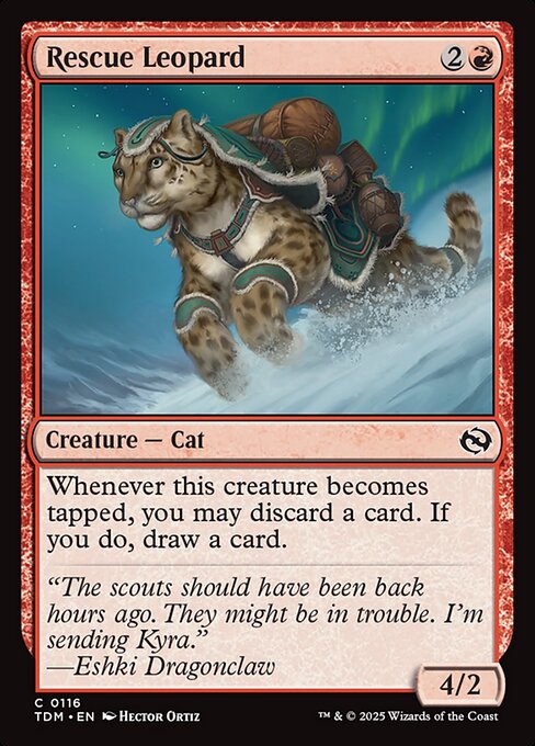 Rescue Leopard - Tarkir: Dragonstorm Common Card