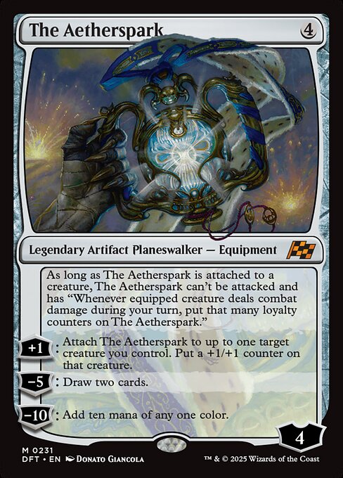 The Aetherspark - Aetherdrift Mythic Card