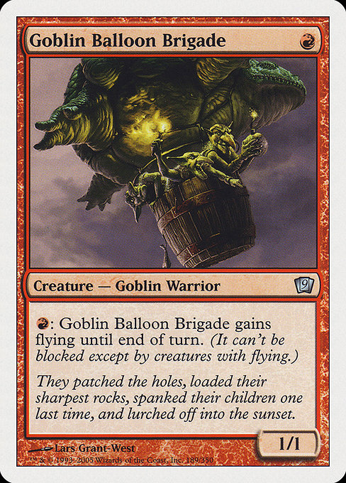 Goblin Balloon Brigade - Ninth Edition Uncommon Card