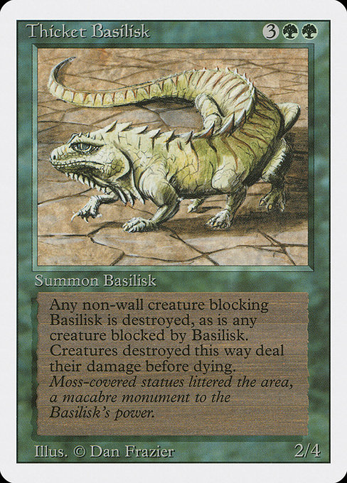 Thicket Basilisk - Revised Edition Uncommon Card