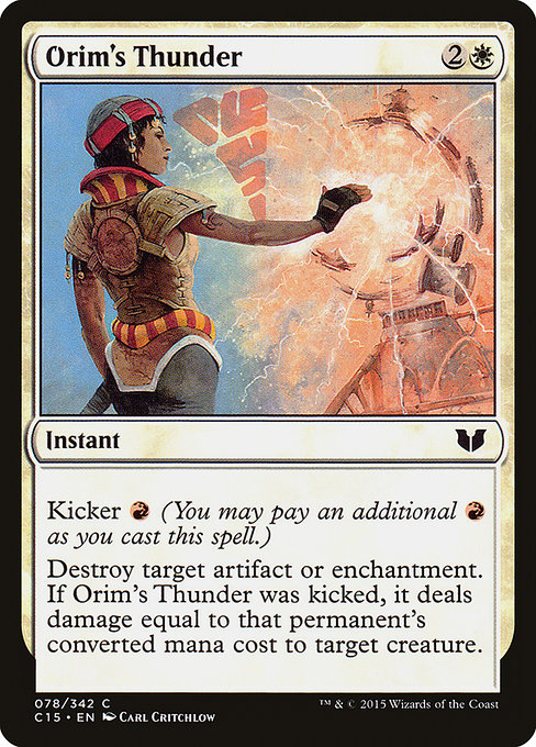 Orim's Thunder - Commander 2015 Common Card