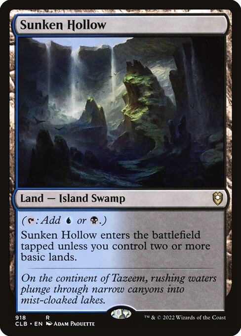 Sunken Hollow - Commander Legends: Battle for Baldur's Gate Rare Card