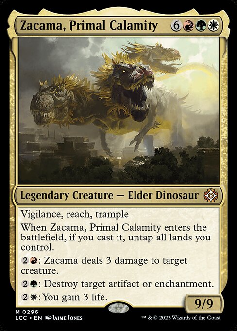 Zacama, Primal Calamity - The Lost Caverns of Ixalan Commander Mythic Card