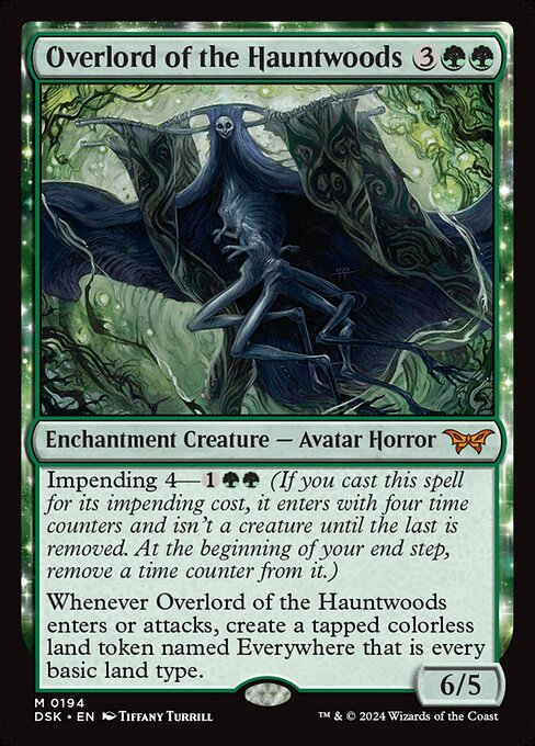 Overlord of the Hauntwoods - Duskmourn: House of Horror Mythic Card