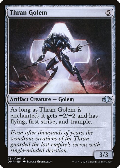 Thran Golem - Dominaria Remastered Uncommon Card