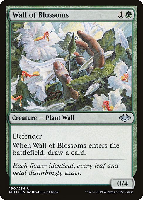 Wall of Blossoms - Modern Horizons Uncommon Card