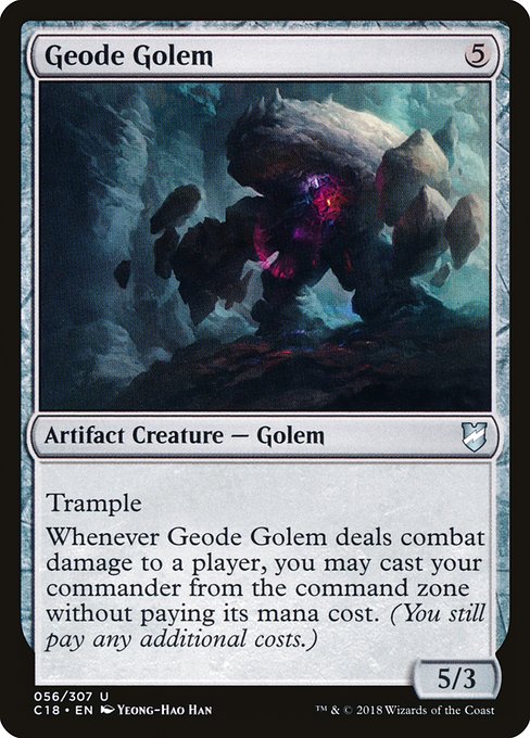 Geode Golem - Commander 2018 Uncommon Card
