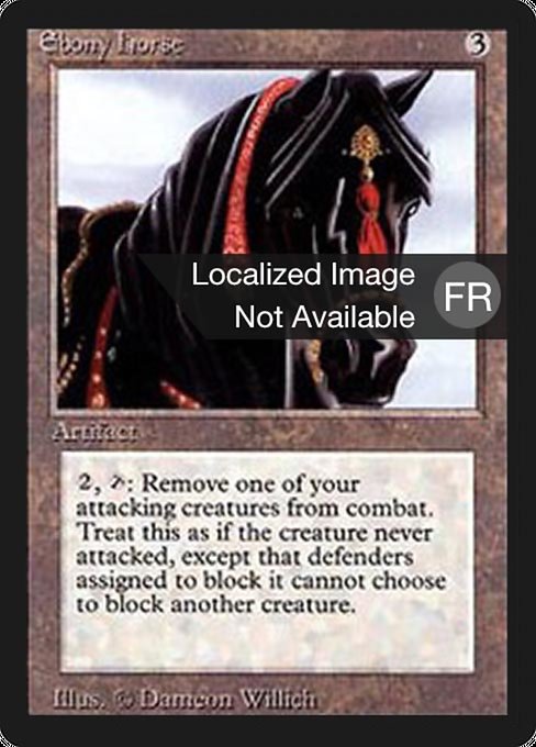 Ebony Horse - Foreign Black Border Rare Card