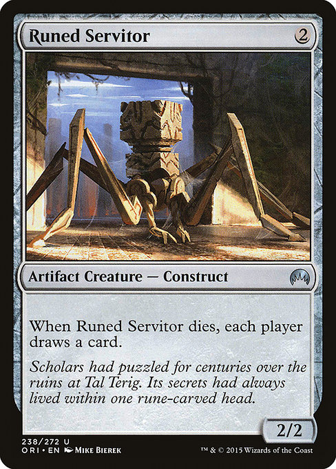Runed Servitor - Magic Origins Uncommon Card