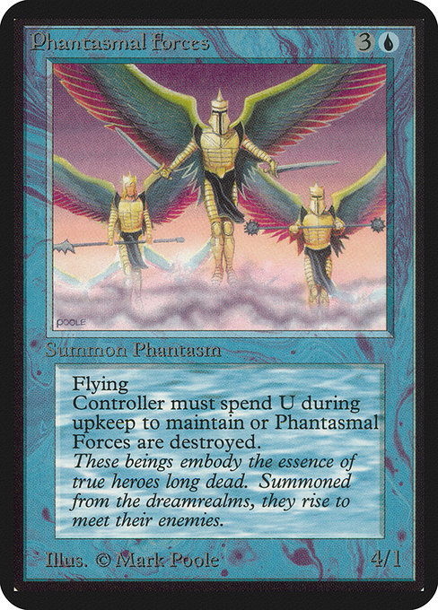 Phantasmal Forces - Limited Edition Alpha Uncommon Card
