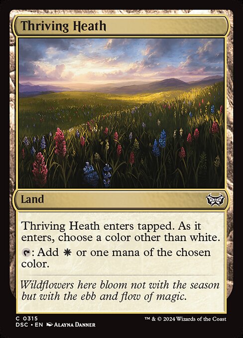 Thriving Heath - Duskmourn: House of Horror Commander Common Card