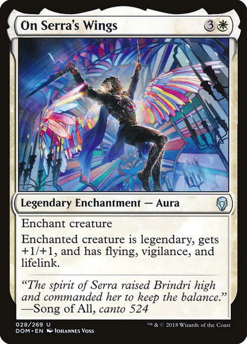 On Serra's Wings - Dominaria Uncommon Card