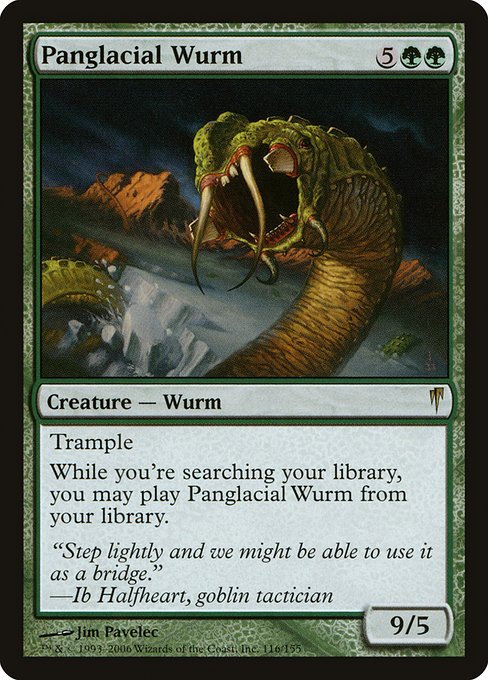 Panglacial Wurm - Coldsnap Rare Card