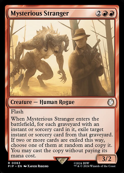 Mysterious Stranger - Fallout Rare Card