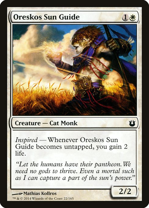 Oreskos Sun Guide - Born of the Gods Common Card