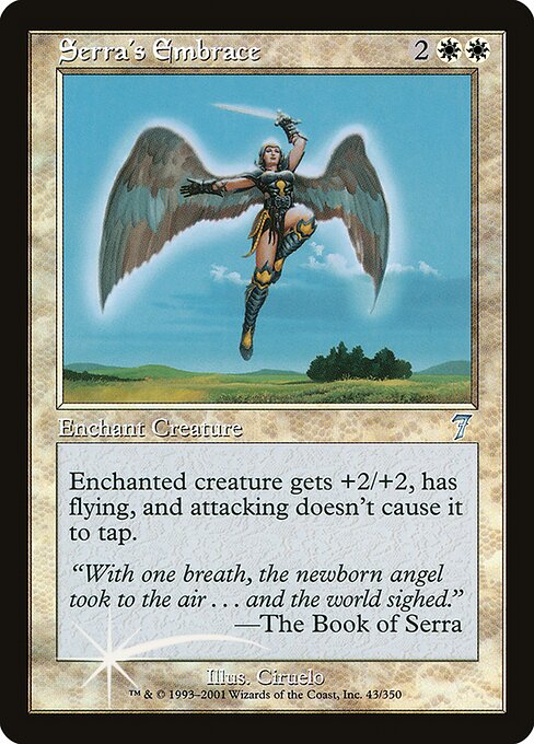 Serra's Embrace - Seventh Edition Uncommon Card