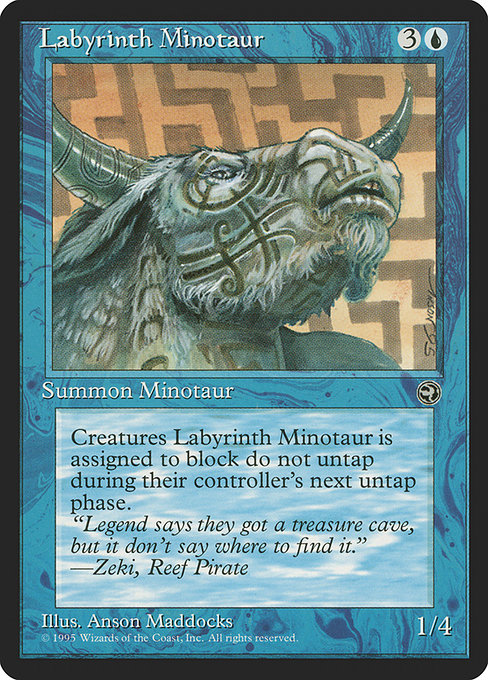 Labyrinth Minotaur - Homelands Common Card