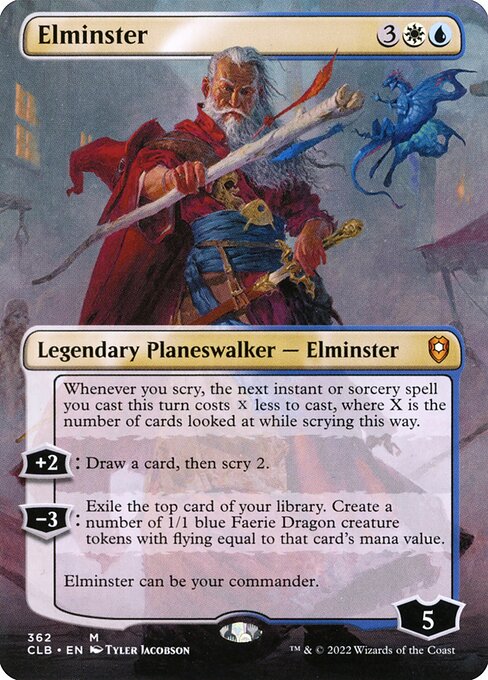 Elminster - Commander Legends: Battle for Baldur's Gate Mythic Card