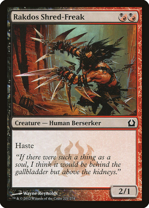 Rakdos Shred-Freak - Return to Ravnica Common Card