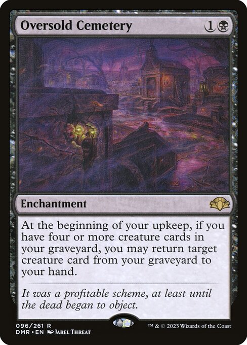 Oversold Cemetery - Dominaria Remastered Rare Card