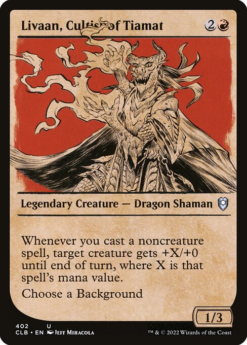 Livaan, Cultist of Tiamat - Commander Legends: Battle for Baldur's Gate Uncommon Card
