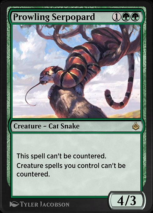 Prowling Serpopard - Amonkhet Remastered Rare Card